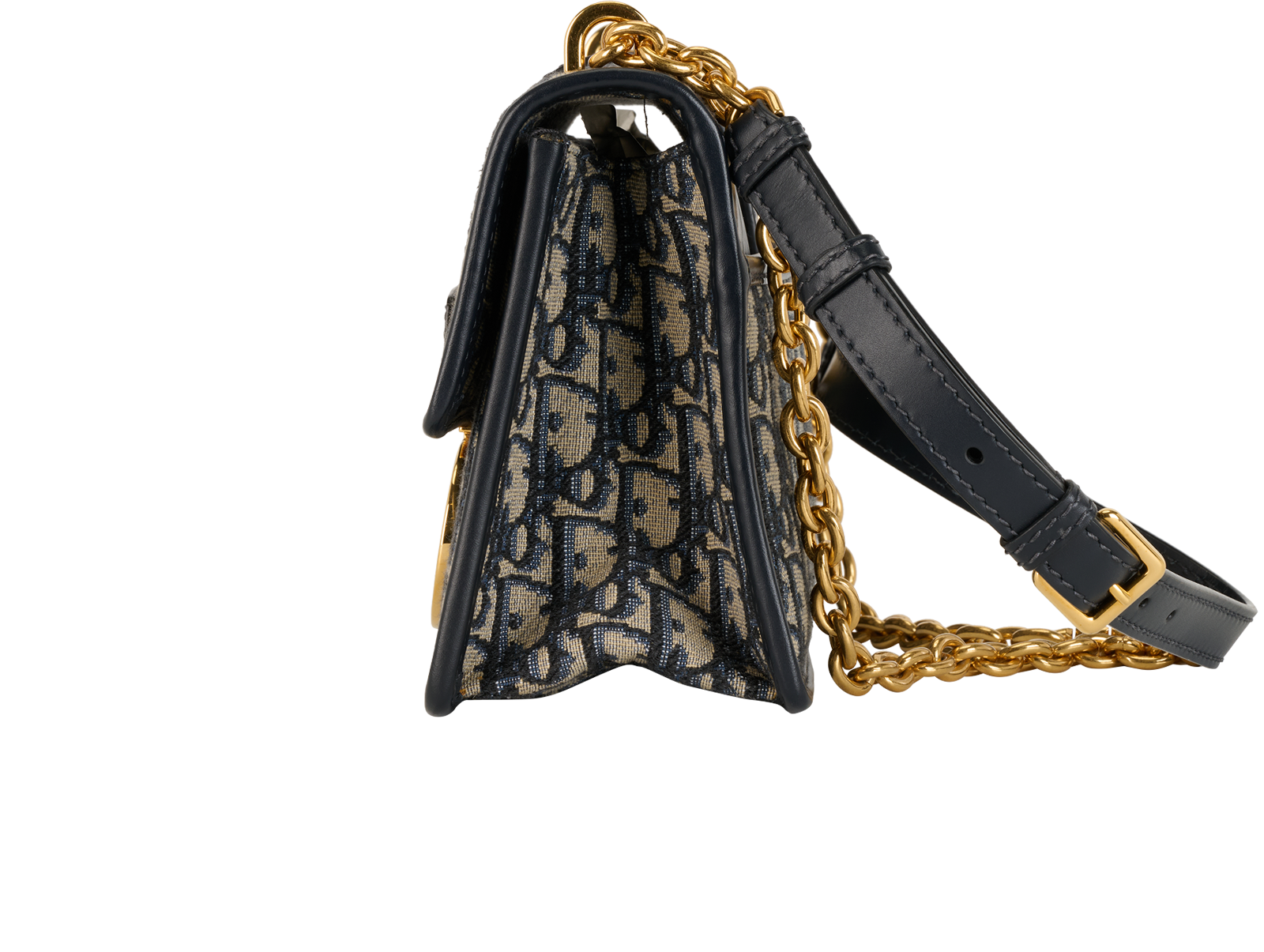 30 Montaigne, &pound;1,400, Handbags, Blue, Canvas, Bottom view